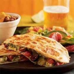 Zucchini, Olive, and Cheese Quesadillas