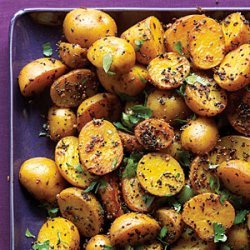 Indian Potatoes with Black and Yellow Mustard Seeds