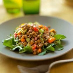 Grilled-Vegetable Salad with Lentils
