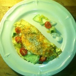 Fresh Garden Vegetable Omelet - Breakfast