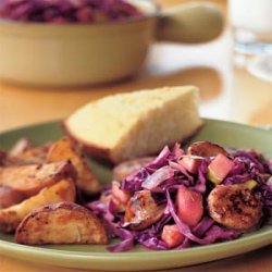 Sausage and Red Cabbage