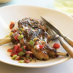 Lamb Chops with Roasted Salsa