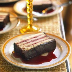 Raspberry-Almond Torte with Chocolate Ganache