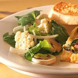 Spinach-Cauliflower Salad with Lemon-Peppercorn Dressing