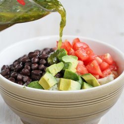 Rice and Beans with Avocado