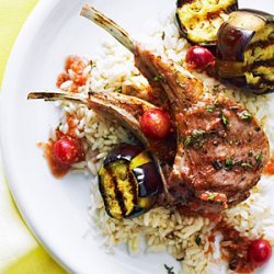 Grilled Lamb Chops with Turkish Grape Sauce
