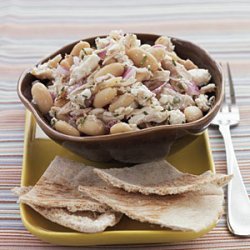 Roasted Chicken and White Beans with Greek Dressing