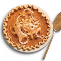 Ginger Pumpkin Pie with Toasted Coconut