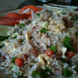 Fried Rice with Shrimp and Ham