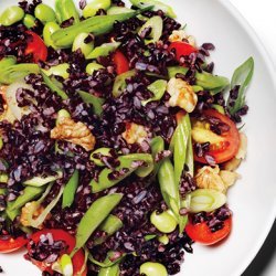 Black Rice Salad with Lemon Vinaigrette