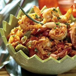 Spicy Rice with Shrimp and Peppers