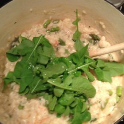 Risotto with Arugula and Shrimp