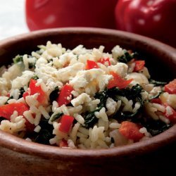 Rice with Spinach and Feta Cheese
