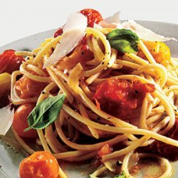 Pasta with Roasted Tomatoes and Garlic