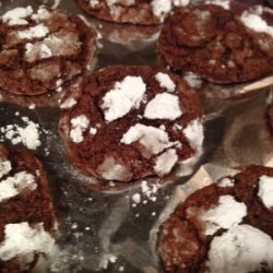 Chocolate Snow Top mint cookies