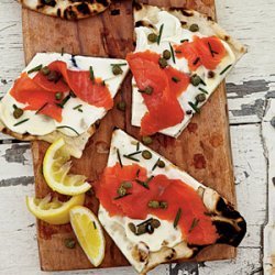 Grilled Smoked Salmon Pizza