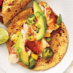 Cumin-Spiced Fish Tacos with Avocado-Mango Salsa