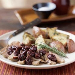 Duck with Dried Cherries and Rosemary