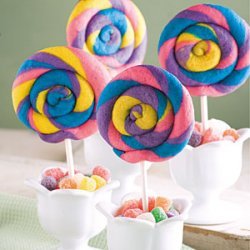 Rainbow Swirl Cookies