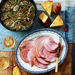 Good Luck Greens and Peas with Ham
