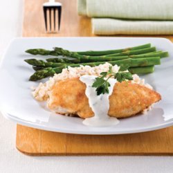  Parmesan-Crusted Chicken in Cream Sauce
