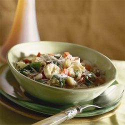 Tortellini, White Bean, and Spinach Soup