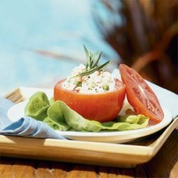 Tarragon Crab Salad in Tomato Cups