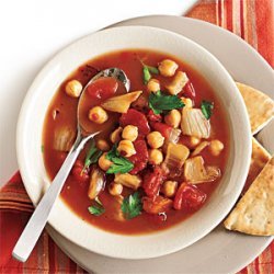 Roasted Fennel, Tomato, and Chickpea Soup