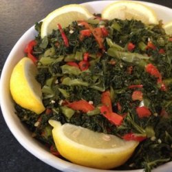 Kale with Garlic and Peppers
