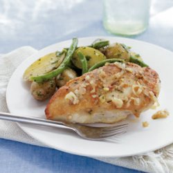 Seared Chicken Breasts with French Potato Salad