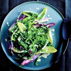Endive and Snap Peas with Parmesan Dressing