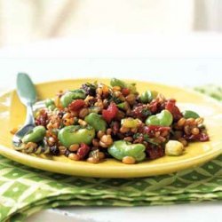 Spelt Salad with Fava Beans