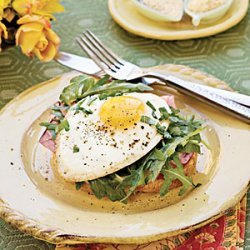 Open-Face Ham-and-Egg Sandwich