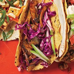 Beer-Braised Chicken Tacos with Cabbage Slaw