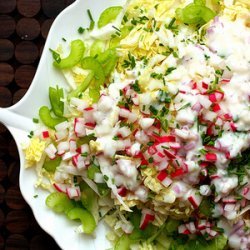 Napa cabbage salad with buttermilk dressing (smittenkitchen.com)