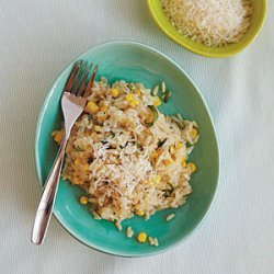 Risotto with Corn and Basil