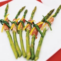 Prosciutto-Wrapped Asparagus with Citrus Dip