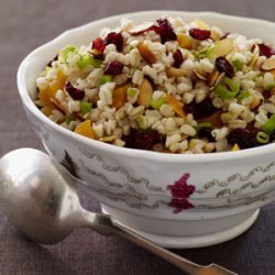 Warm Wheat Berry Salad with Dried Fruit