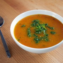 Carrot Soup with Dill Pesto