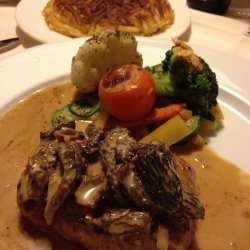 Grilled Veal Chops with Morel Sauce