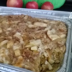 Bread Pudding with Cheese and Apples