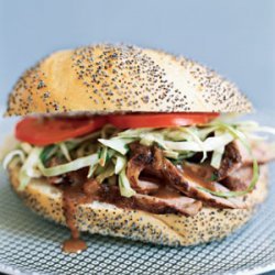 Pork Tenderloin Sandwiches with Cilantro Slaw