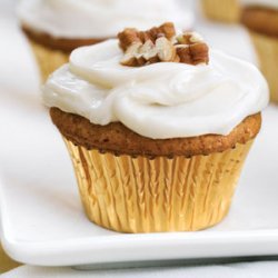 Sweet Potato-Pecan Cupcakes With Cream Cheese Frosting