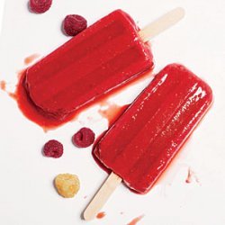 Raspberry-Mint Ice Pops