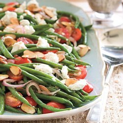 Green Beans with Goat Cheese, Tomatoes, and Almonds