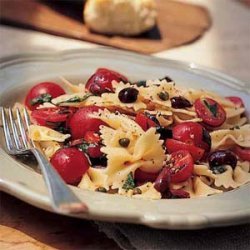 Bow Tie Pasta with Cherry Tomatoes, Capers, and Basil
