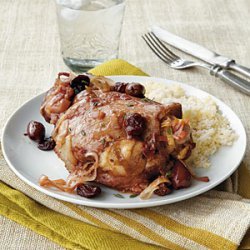 Turkey Thighs with Olives and Dried Cherriess