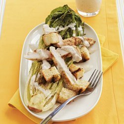 Grilled Romaine Chicken Caesar Salad