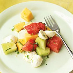 Three-Melon Mozzarrella Salad