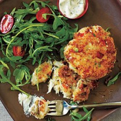 Crab Cakes and Spicy Mustard Sauce
